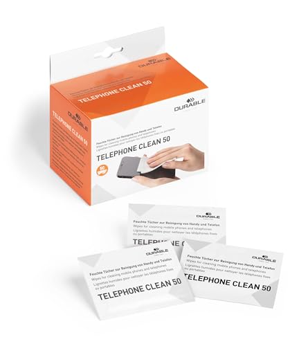 durable-5785-02-bo-te-de-50-lingettes-nettoyantes-antibact-riennes-pour-t-l-phon image 5