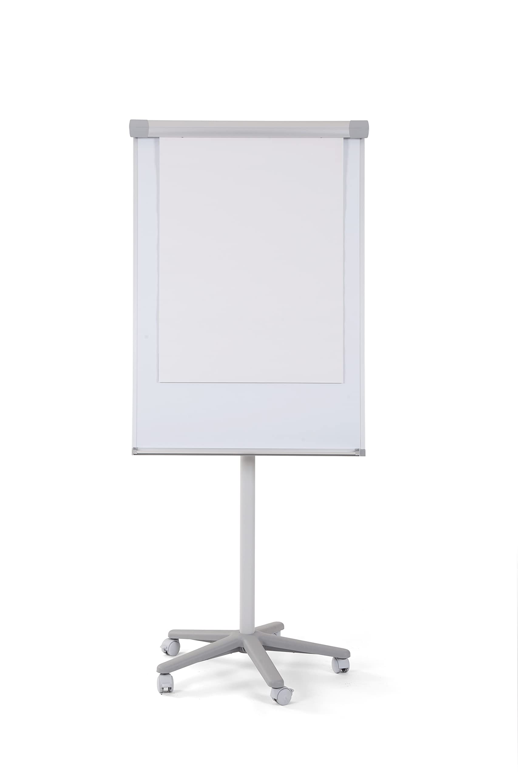 bi-office-chevalet-de-conf-rence-mobile-magn-tique-70x100-cm-cadre-aluminium-gri image 2