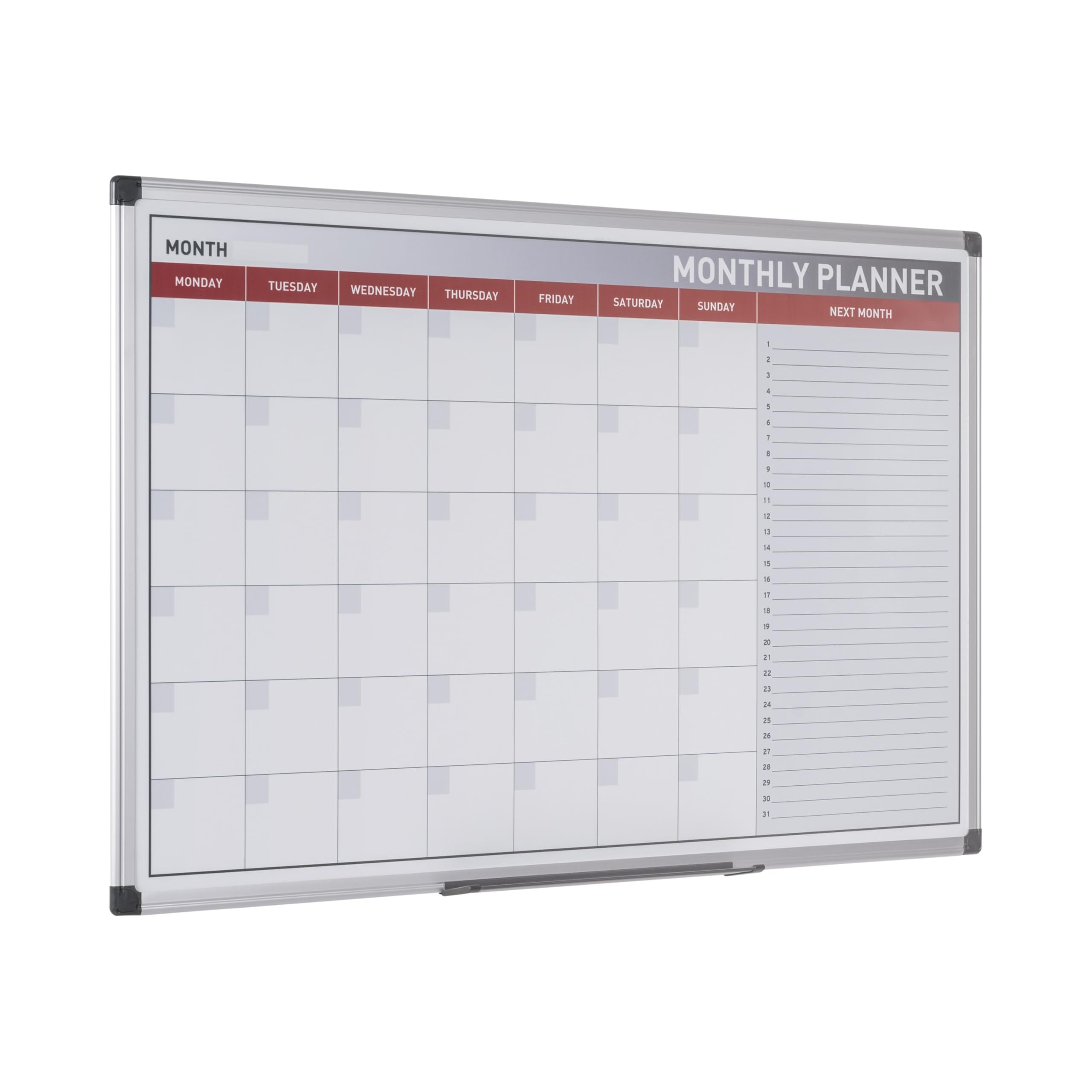 bi-office-maya-planificateur-mensuel-magn-tique-60-x-45-cm-cadre-aluminium image 3