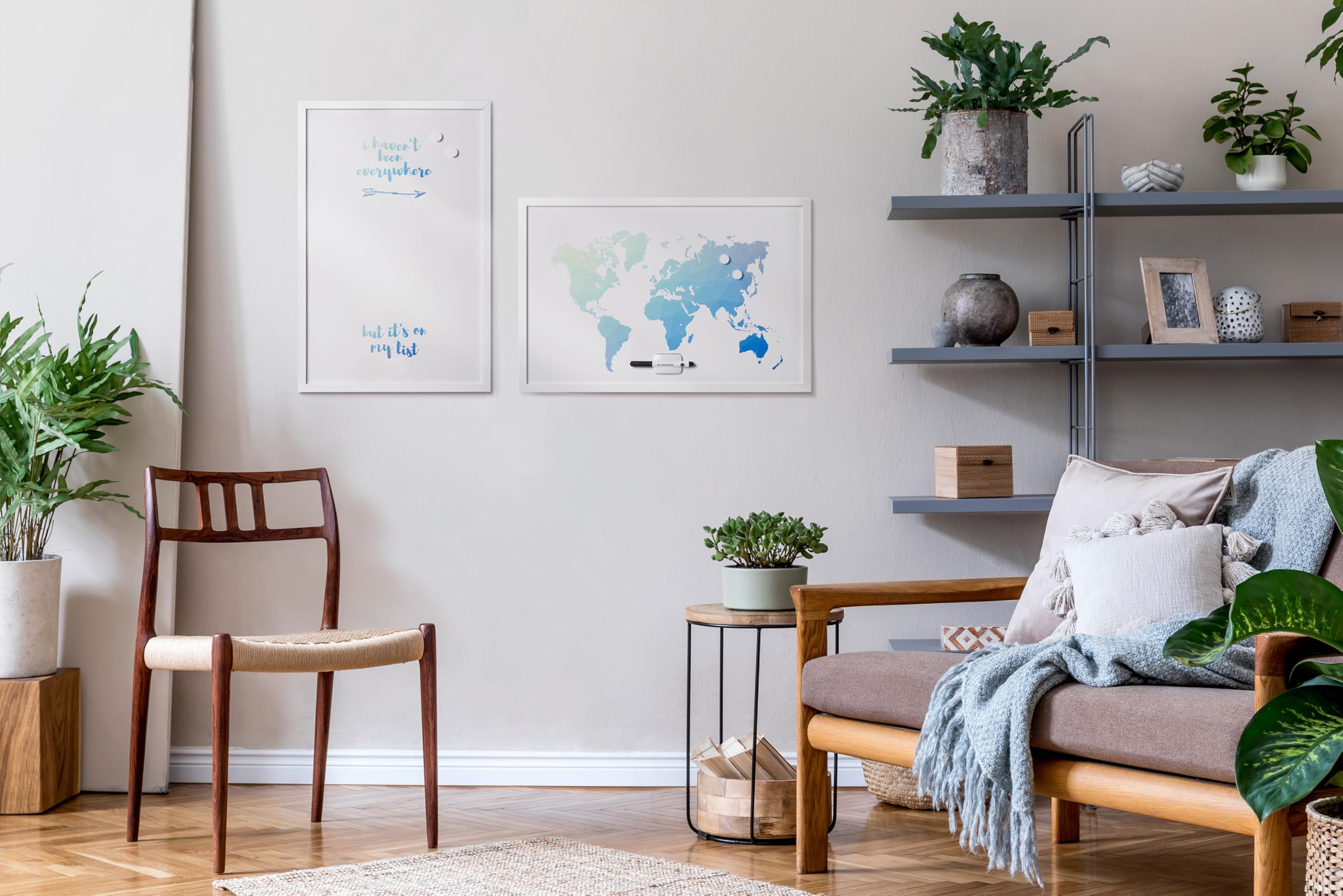 bi-office-tableau-blanc-polygon-montgolfi-re-magn-tique-40x60cm-cadre-mdf-blanc image 4