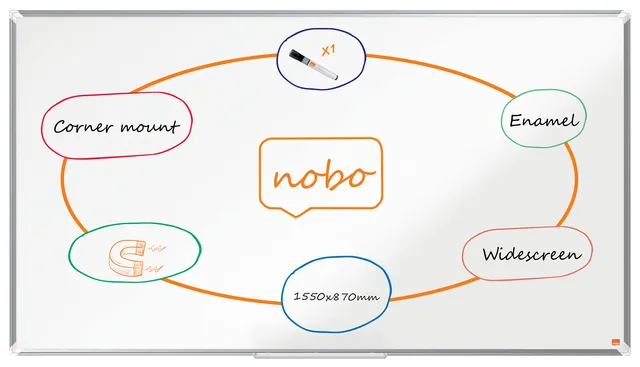 nobo-premium-plus-tableau-blanc-magn-tique-maill-1550-x-870-mm-blanc image 1