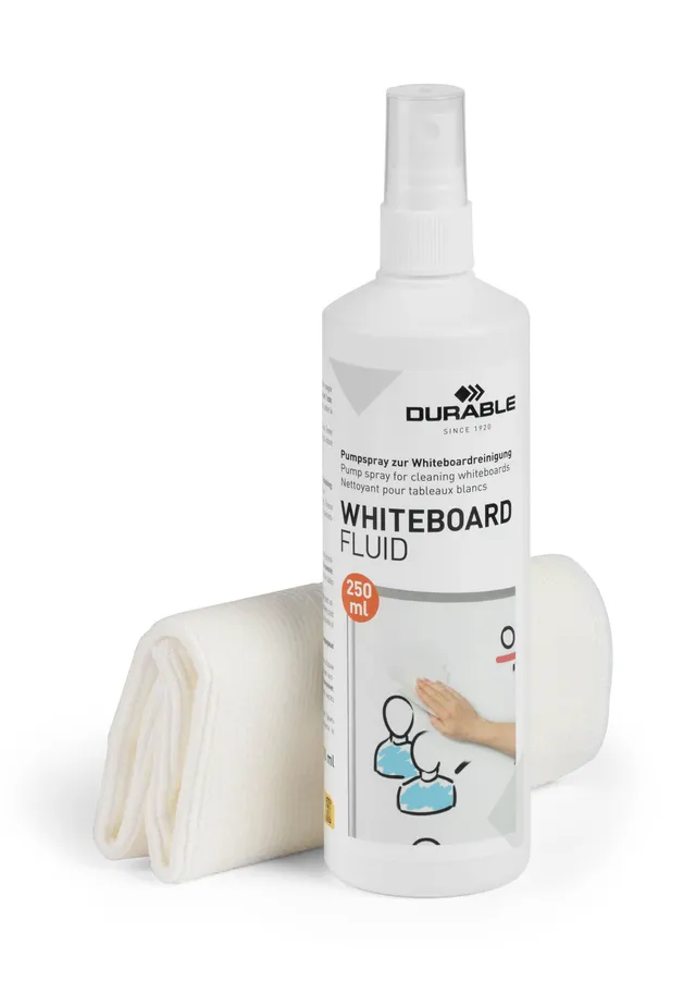 durable-kit-de-nettoyage-pour-tableau-blanc-583300-spray-250-ml-chiffon-microfib image 1