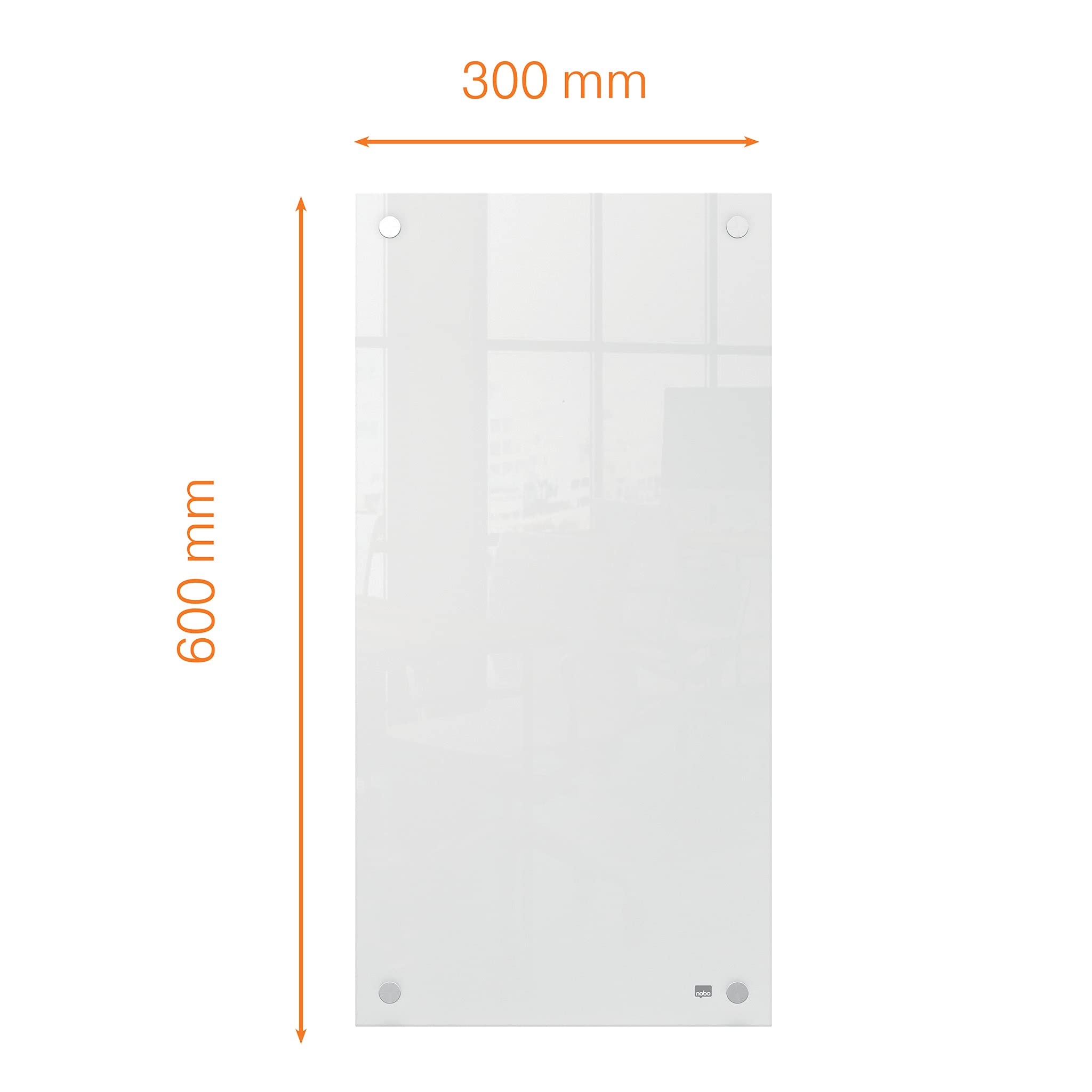 nobo-1915603-petit-tableau-en-verre-blanc-sans-cadre-300-x-600-mm-feutre image 3