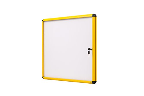 bi-office-exhibit-vitrine-d-int-rieur-murale-6-x-a4-cadre-aluminium-jaune-fond-m image 7