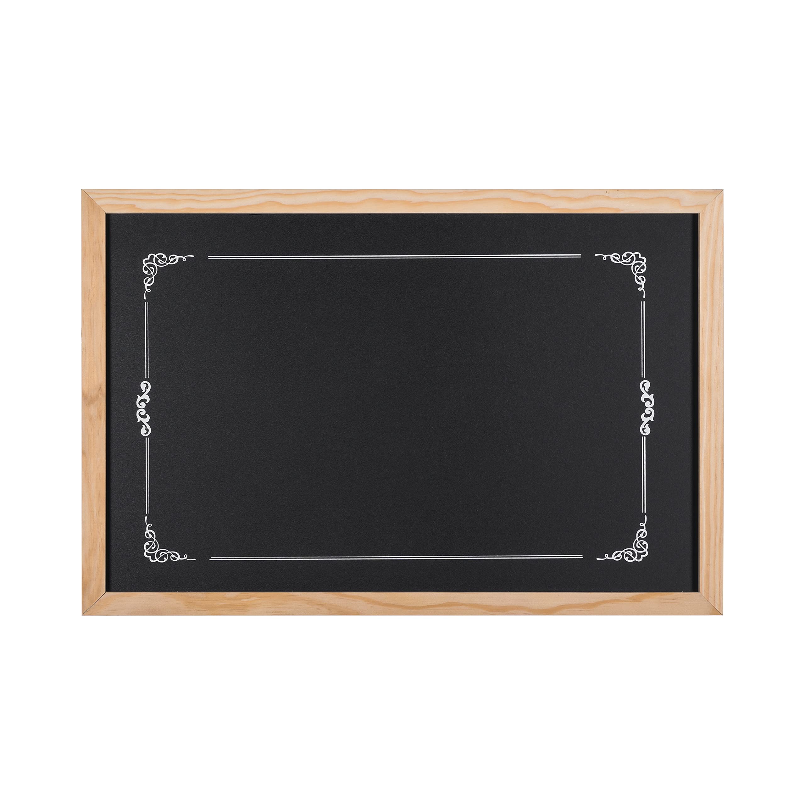 bi-office-basic-tableau-noir-craie-d-coratif-60-x-40-cm-cadre-en-pin image 2