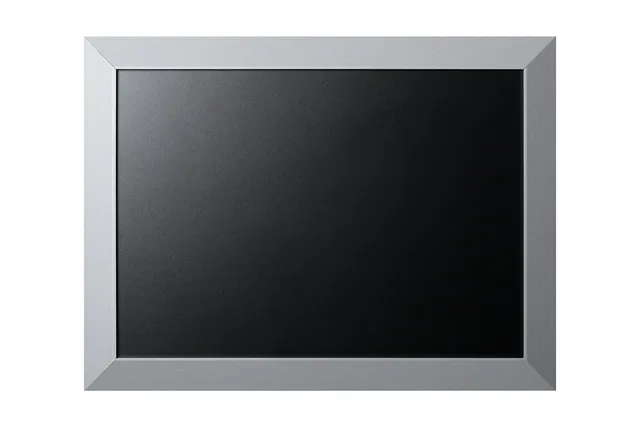 bi-office-kamashi-glam-tableau-craie-noir-60-x-45-cm-cadre-mdf-argent image 1