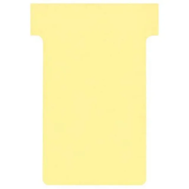 nobo-lot-de-100-fiches-t-pour-planning-indice-2-jaune-85-x-60-mm image 1
