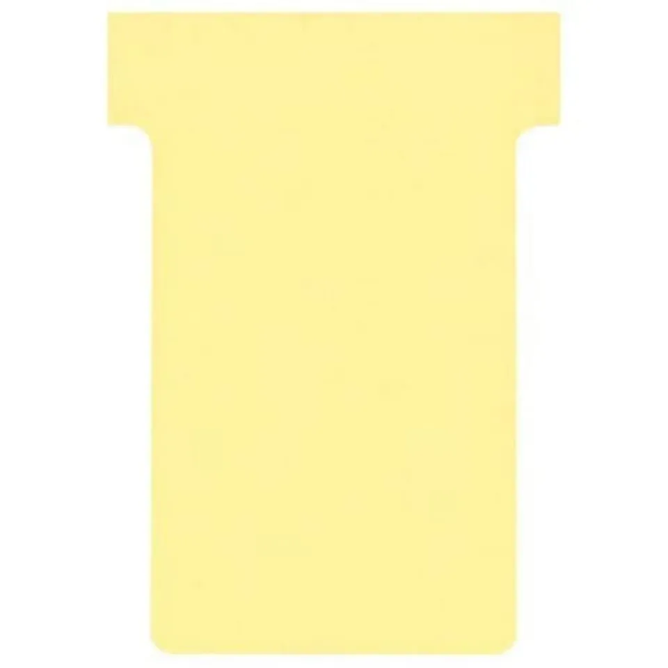 nobo-lot-de-100-fiches-t-pour-planning-indice-2-jaune-85-x-60-mm image 1
