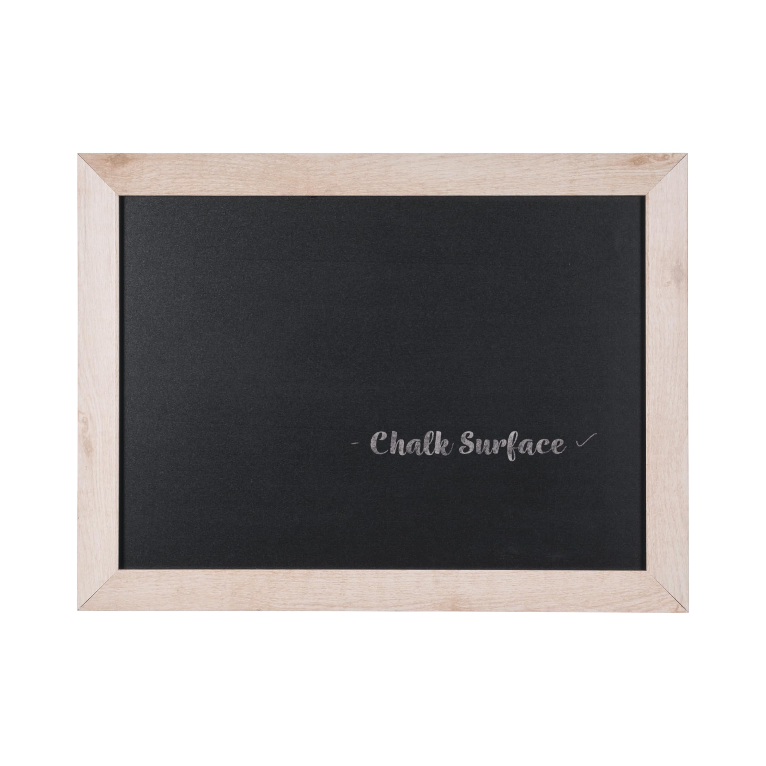 bi-office-kamashi-bianco-tableau-craie-noir-90-x-60-cm-cadre-mdf-pin-blanc image 1
