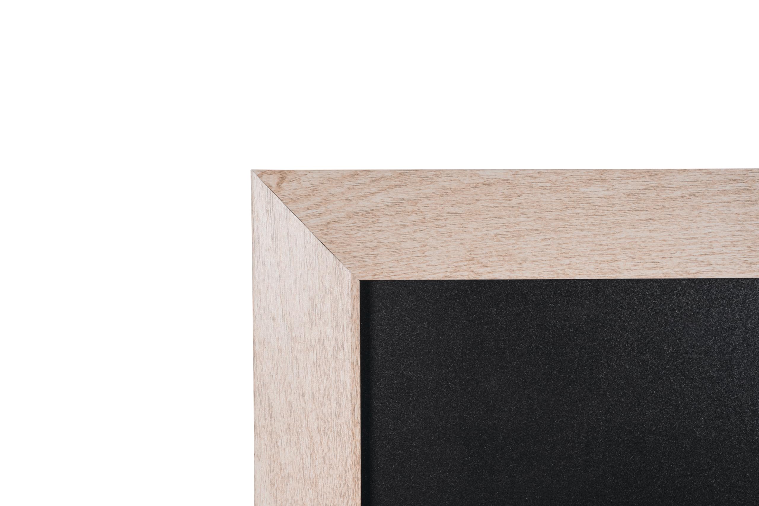 bi-office-kamashi-bianco-tableau-craie-noir-90-x-60-cm-cadre-mdf-pin-blanc image 4