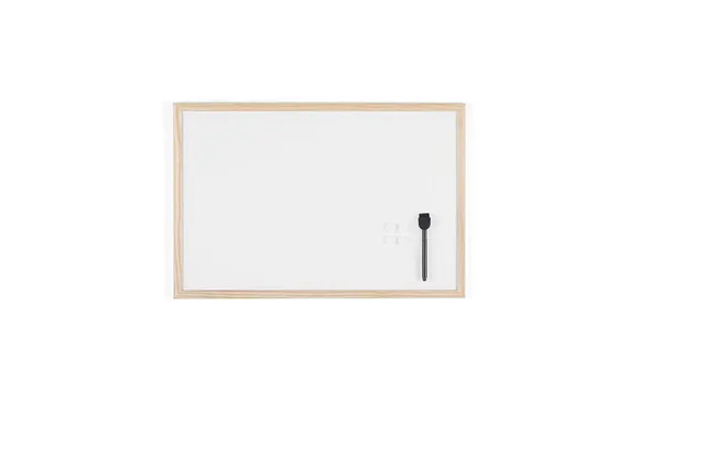 bi-office-tableau-blanc-laqu-maya-40x60-cm-cadre-bois image 1