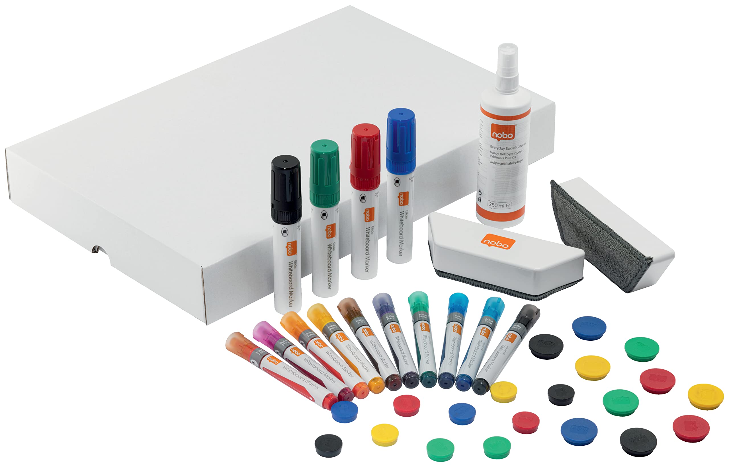 nobo-move-meet-kit-d-accessoires-pour-tableau-blanc-feutres-effaceurs-aimants-sp image 1