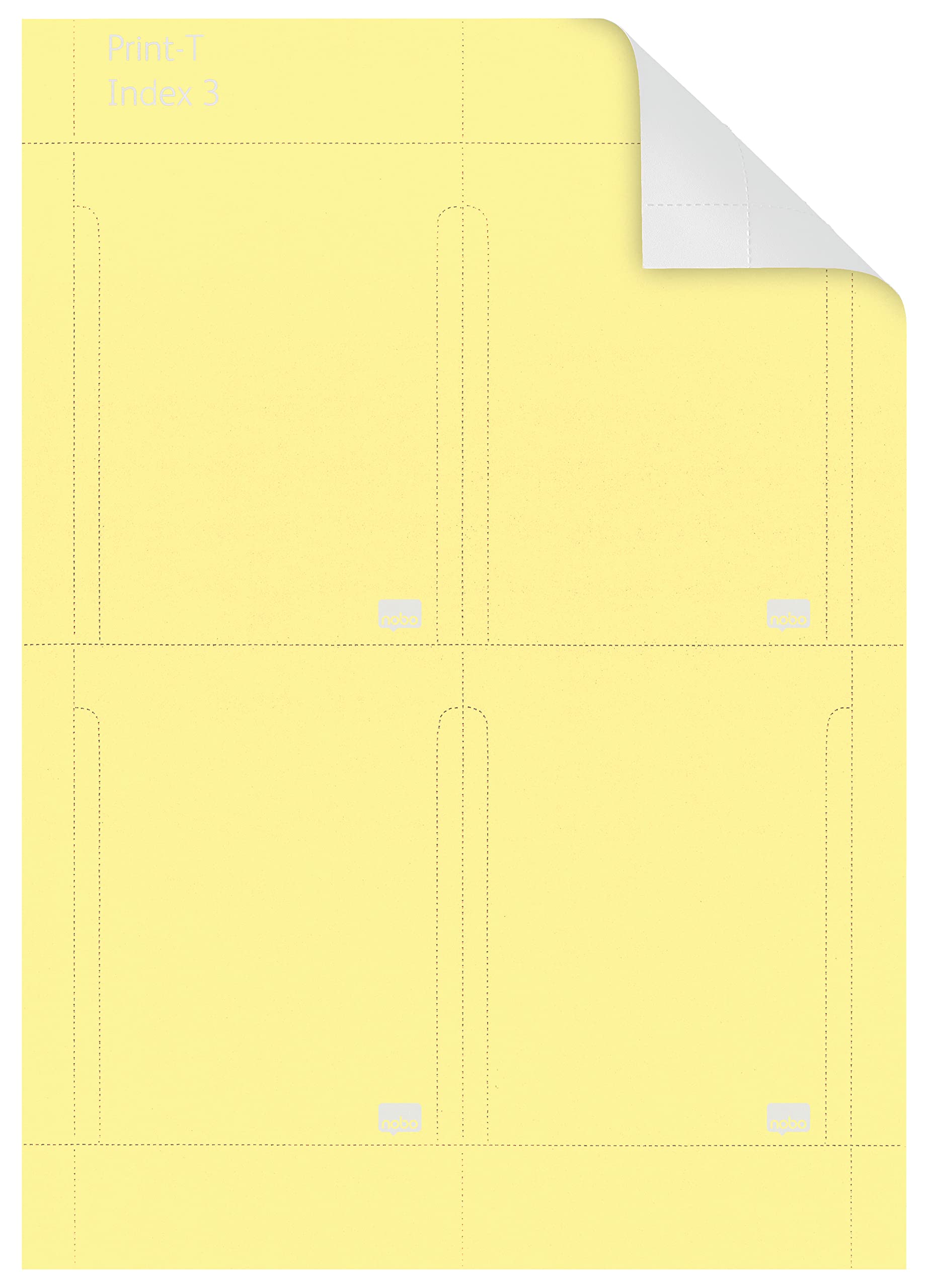 nobo-2403004-fiches-t-imprimables-indice-3-jaune-lot-20-feuilles image 1