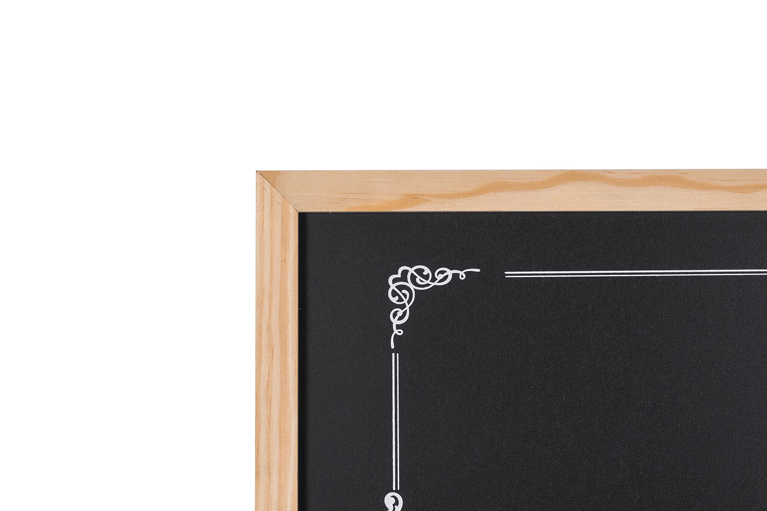 bi-office-basic-tableau-noir-craie-d-coratif-60-x-40-cm-cadre-en-pin image 4