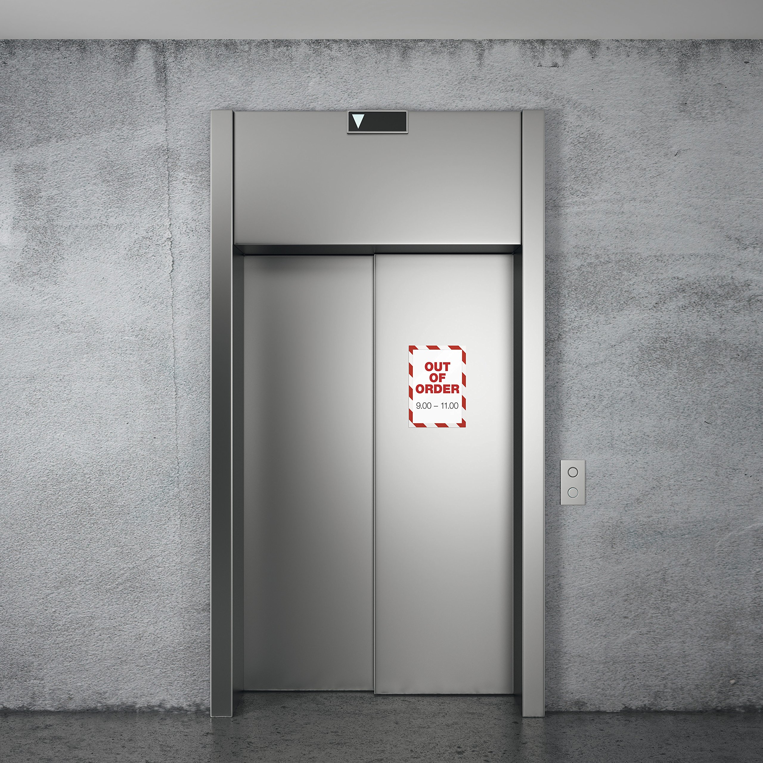 durable-duraframe-magnetic-security-cadre-affichage-a4-rouge-blanc-lot-de-5 image 7