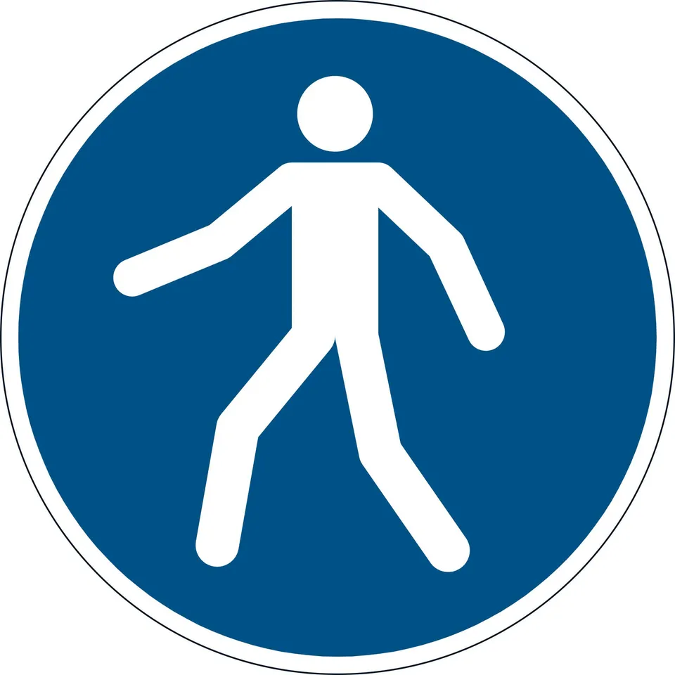 durable-pictogramme-passage-pi-tons-obligatoire-bleu-43-cm-autocollant-sol image 1
