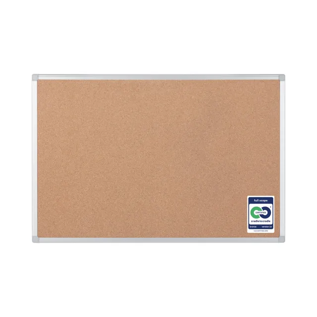 bi-office-earth-tableau-d-affichage-li-ge-cadre-aluminium-90-x-60-cm image 1