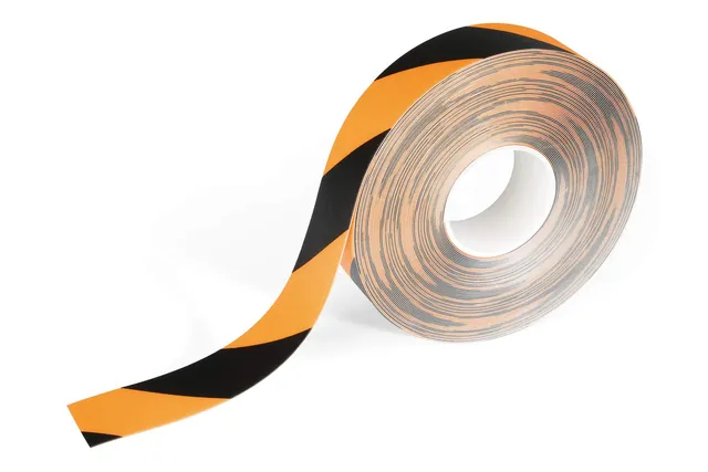 durable-duraline-ruban-de-marquage-au-sol-bicolore-jaune-noir-50-mm-x-15-m image 1