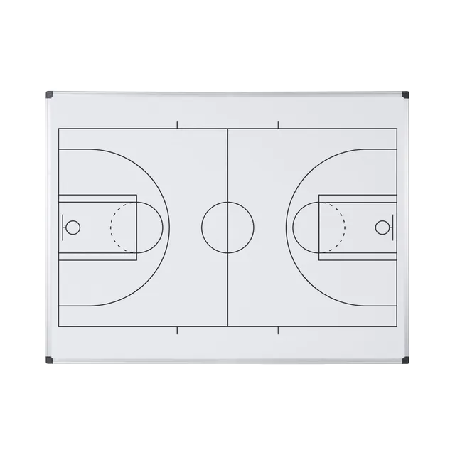 bi-office-maya-tableau-blanc-magn-tique-basketball-a4-acier-laqu-cadre-aluminium image 1