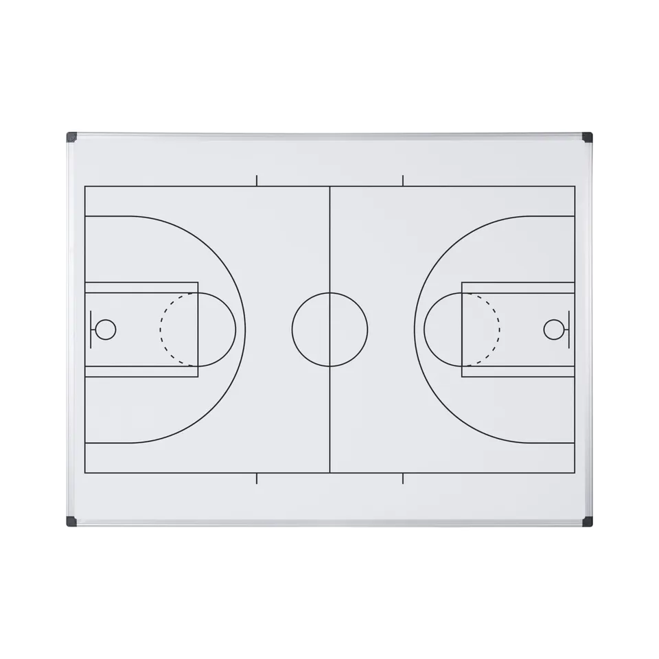 bi-office-maya-tableau-blanc-magn-tique-basketball-a4-acier-laqu-cadre-aluminium image 1