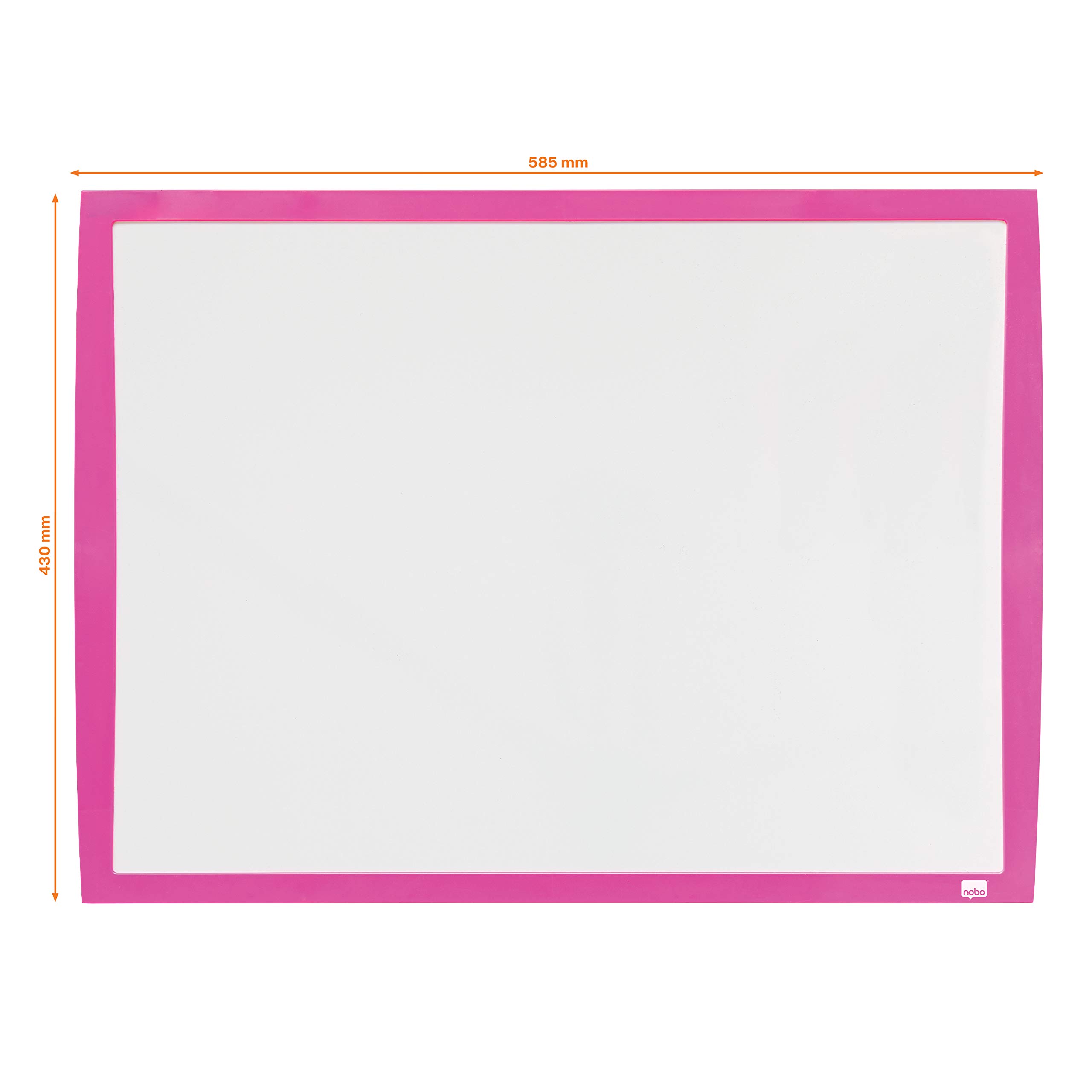 nobo-essence-petit-tableau-blanc-magn-tique-mural-cadre-rose-585x430mm-2104177 image 3