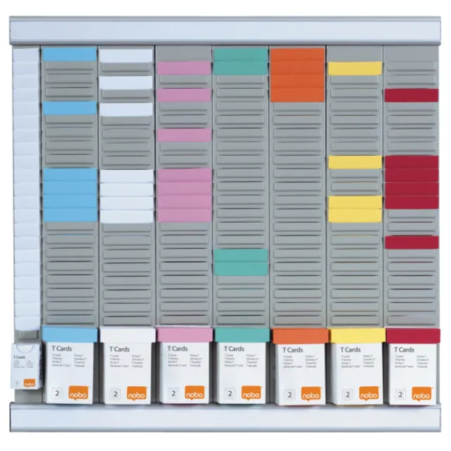 nobo-kit-planning-hebdo-fiches-t-mural-7-colonnes-24-fentes-indice-2 image 1