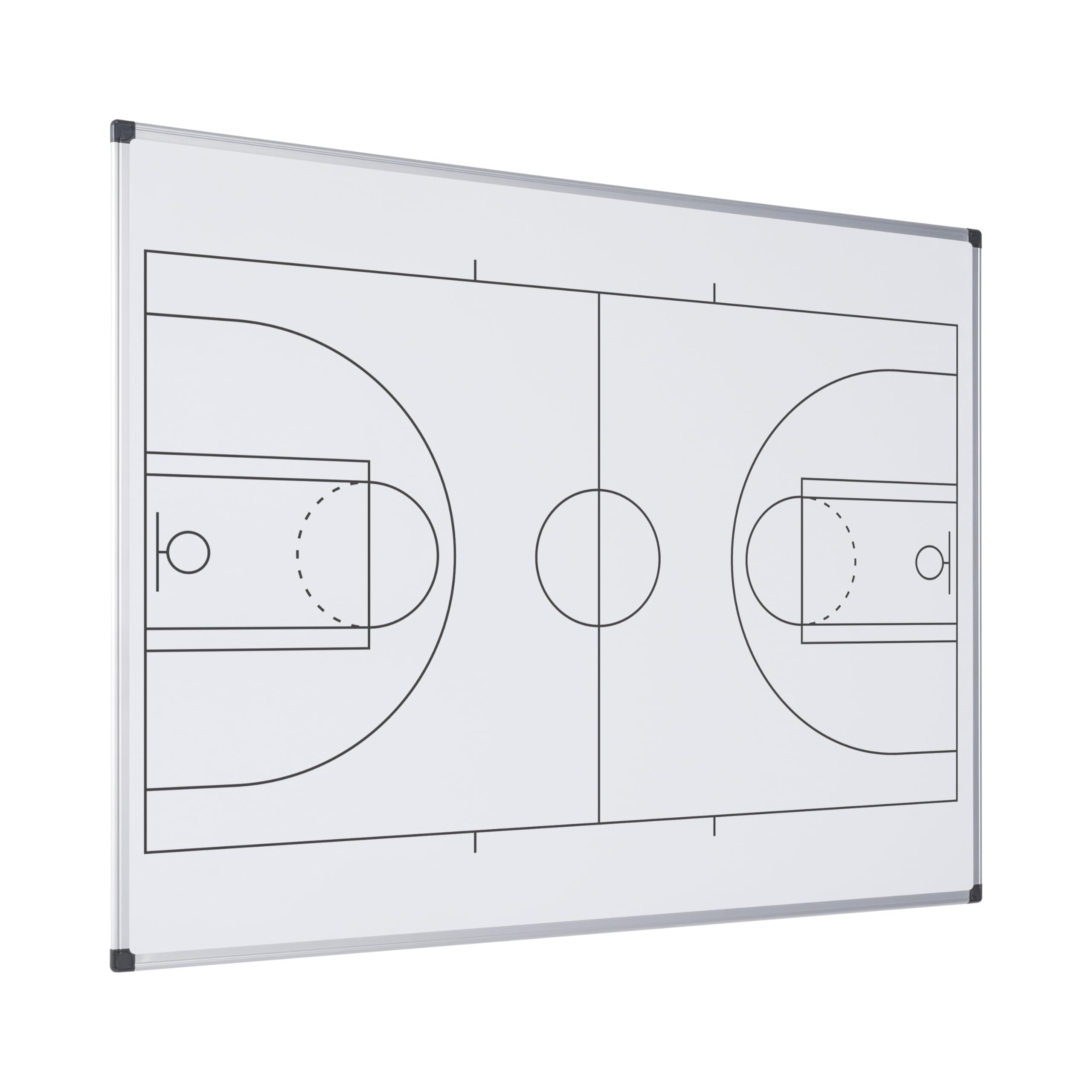 bi-office-maya-tableau-blanc-magn-tique-basketball-a4-acier-laqu-cadre-aluminium image 2