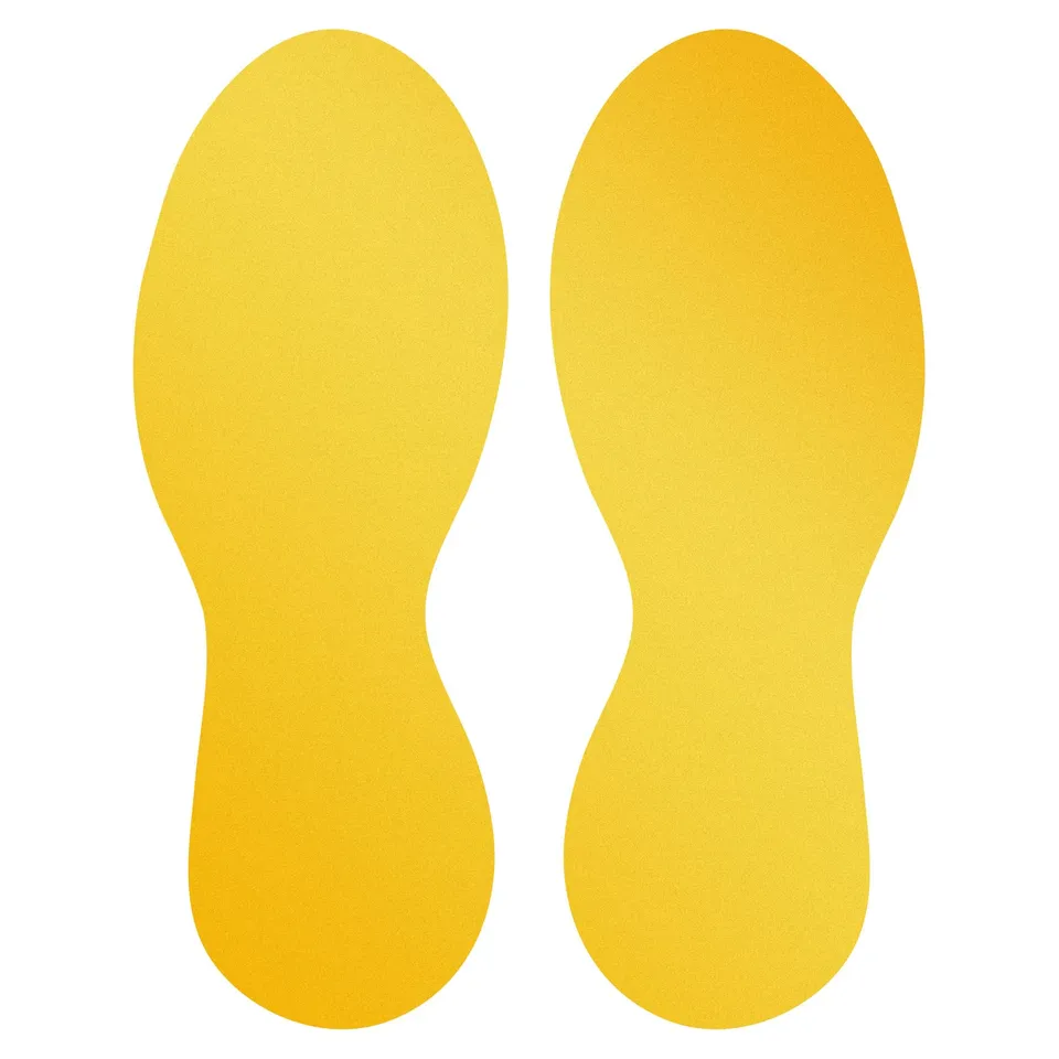 durable-duraline-marquage-au-sol-pieds-adh-sifs-jaune-ral-1003 image 1