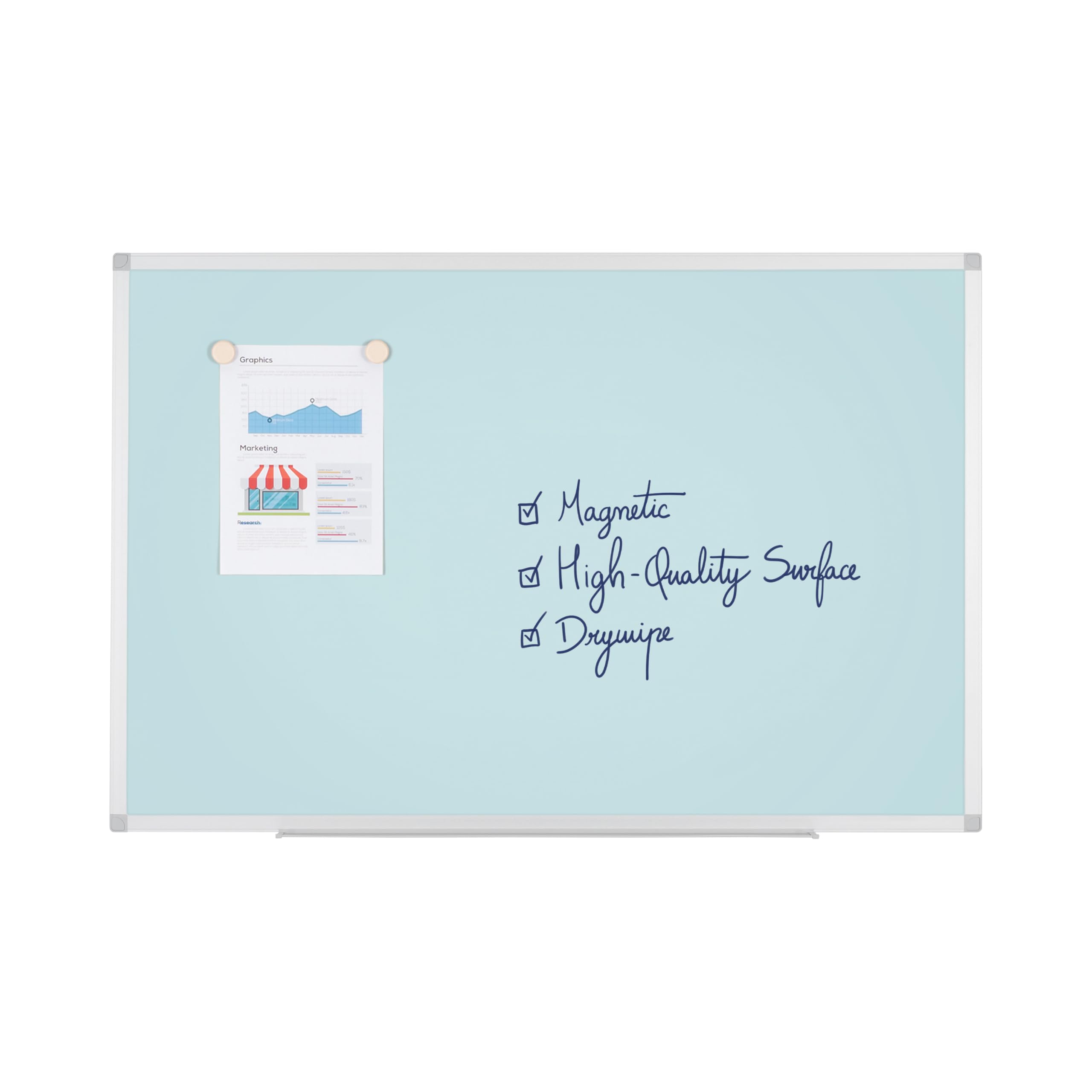 bi-office-ayda-tableau-magn-tique-fuchsia-120-x-90-cm-acier-laqu-cadre-aluminium image 5