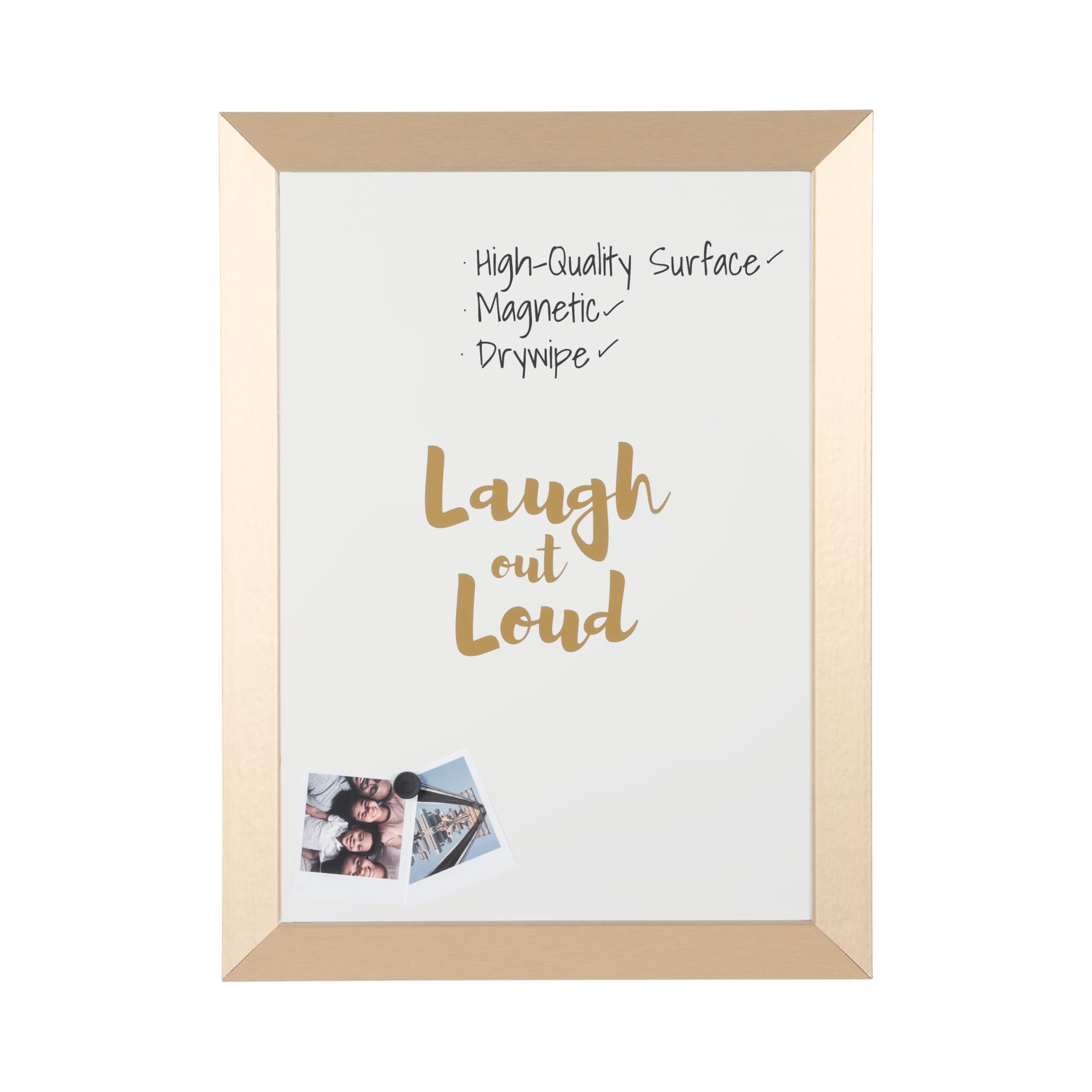 bi-office-tableau-blanc-kamashi-lol-45x60-cm-magn-tique-effa-able-cadre-mdf-dor image 1