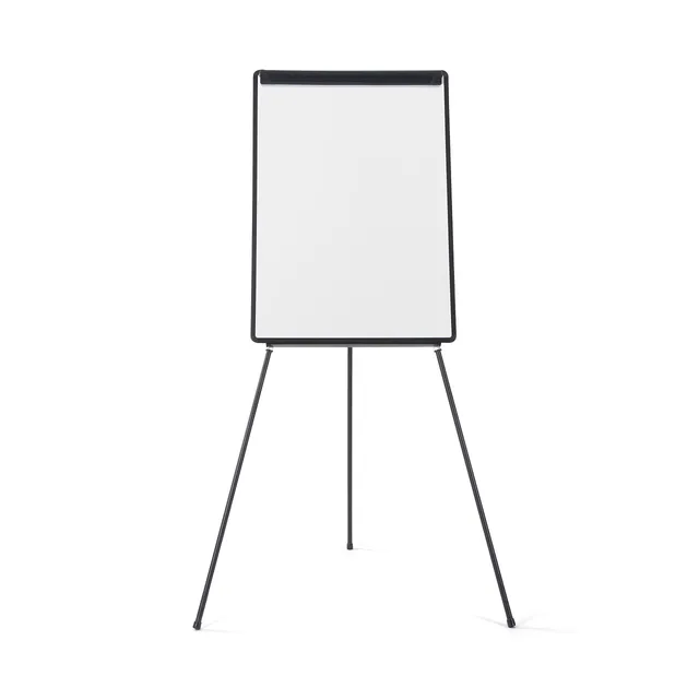 bi-office-chevalet-de-conf-rence-tr-pied-conomique-non-magn-tique-70x100-cm-pape image 1