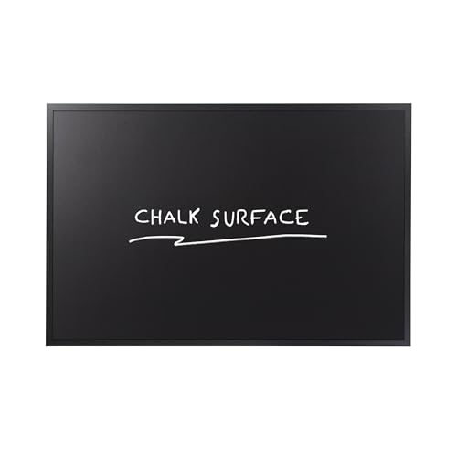 bi-office-basic-tableau-noir-60-x-40-cm-surface-noire-non-magn-tique-cadre-mdf-n image 4