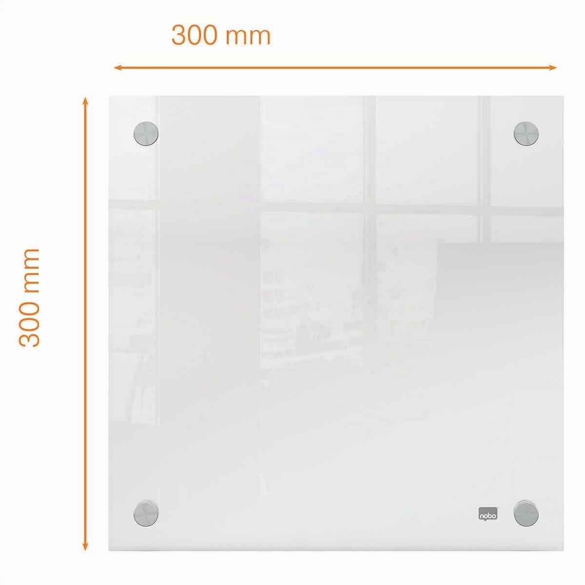 nobo-mini-tableau-transparent-acrylique-300-x-300-mm-avec-marqueur-1915619 image 2