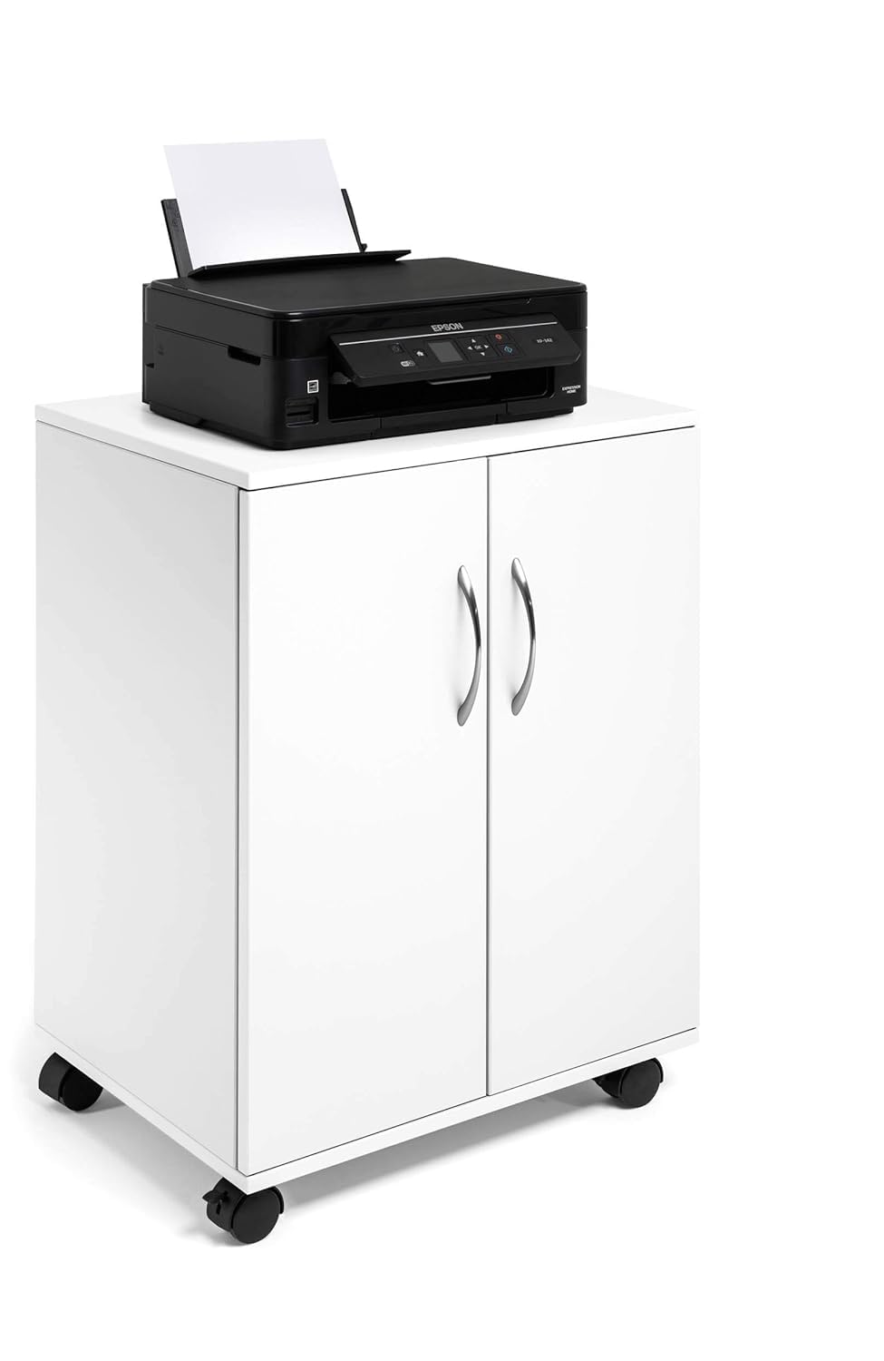 durable-chariot-caisson-multifonctionnel-ferm-2-portes-blanc-528-x-737-x-400-mm image 3