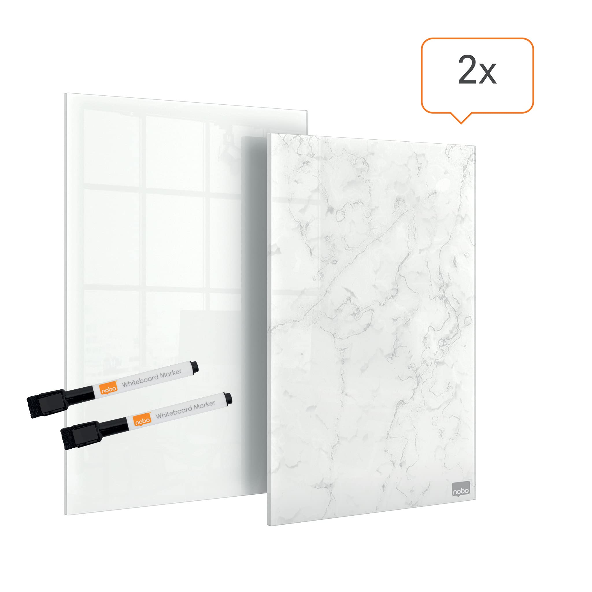 nobo-lot-de-2-mini-tableaux-effa-ables-en-verre-sans-cadre-230-x-152-mm-2-feutre image 5