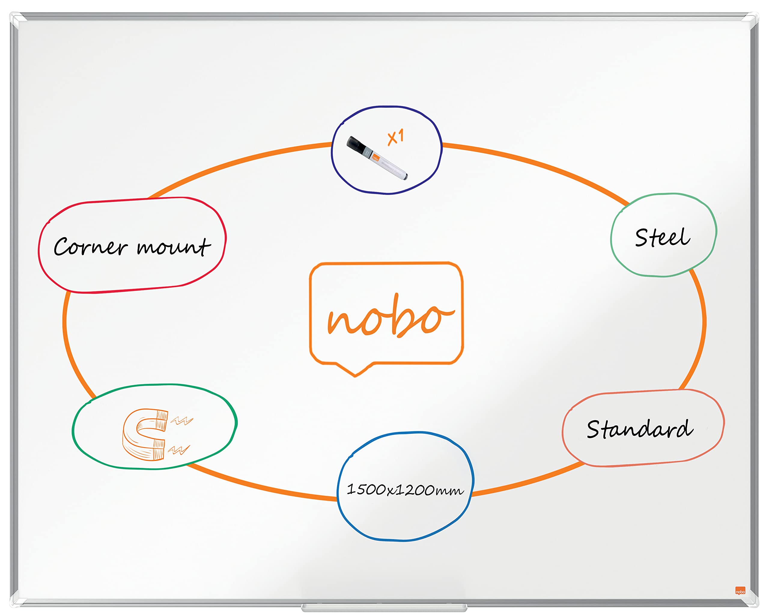 nobo-premium-plus-1915159-tableau-blanc-acier-magn-tique-1500-x-1200-mm-blanc image 1