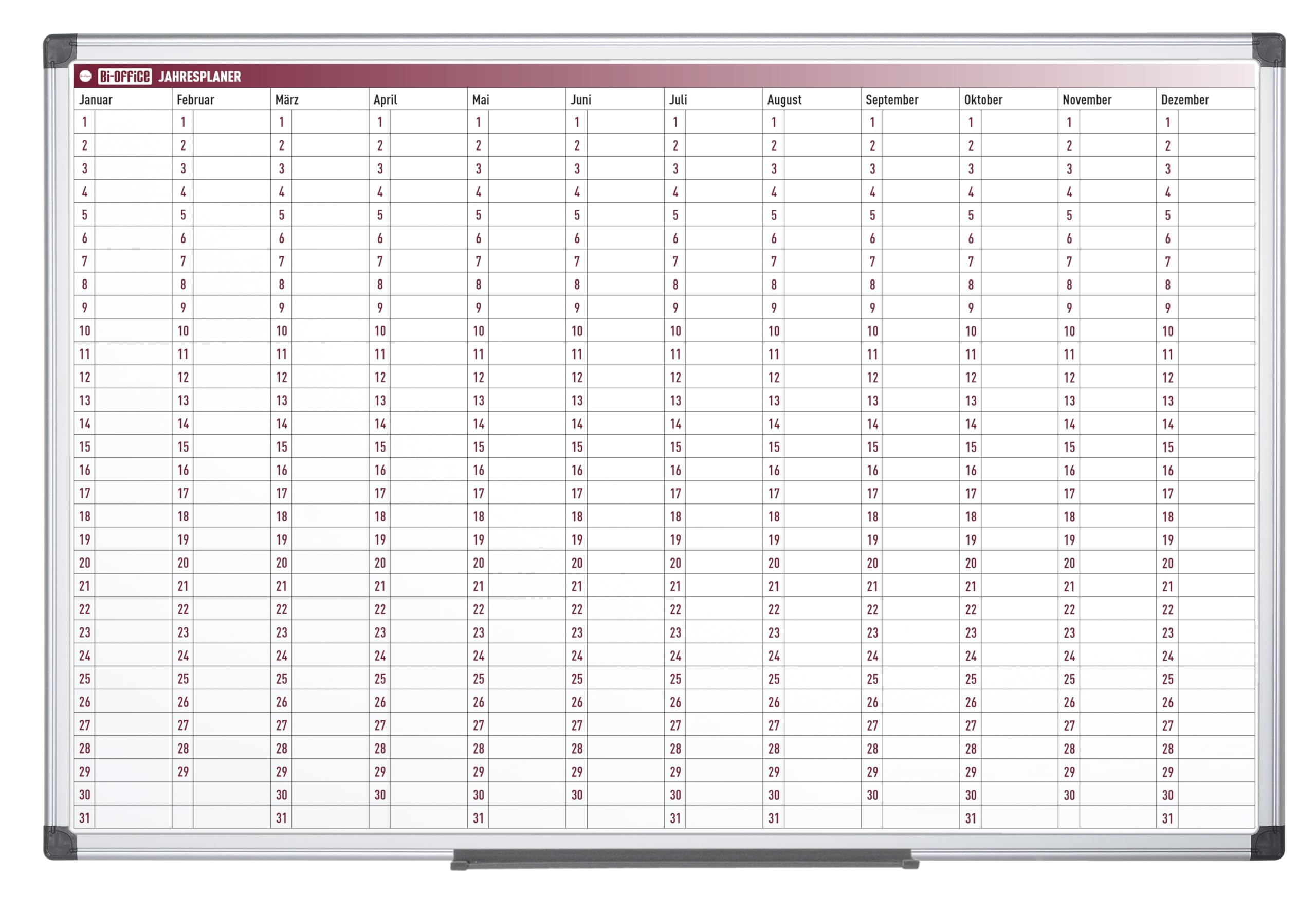 bi-office-maya-agenda-annuel-magn-tique-365-jours-90-x-60-cm image 2