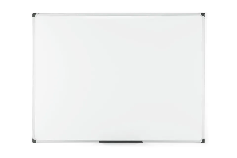bi-office-maya-w-series-tableau-blanc-magn-tique-120x90-cm-cadre-aluminium image 1