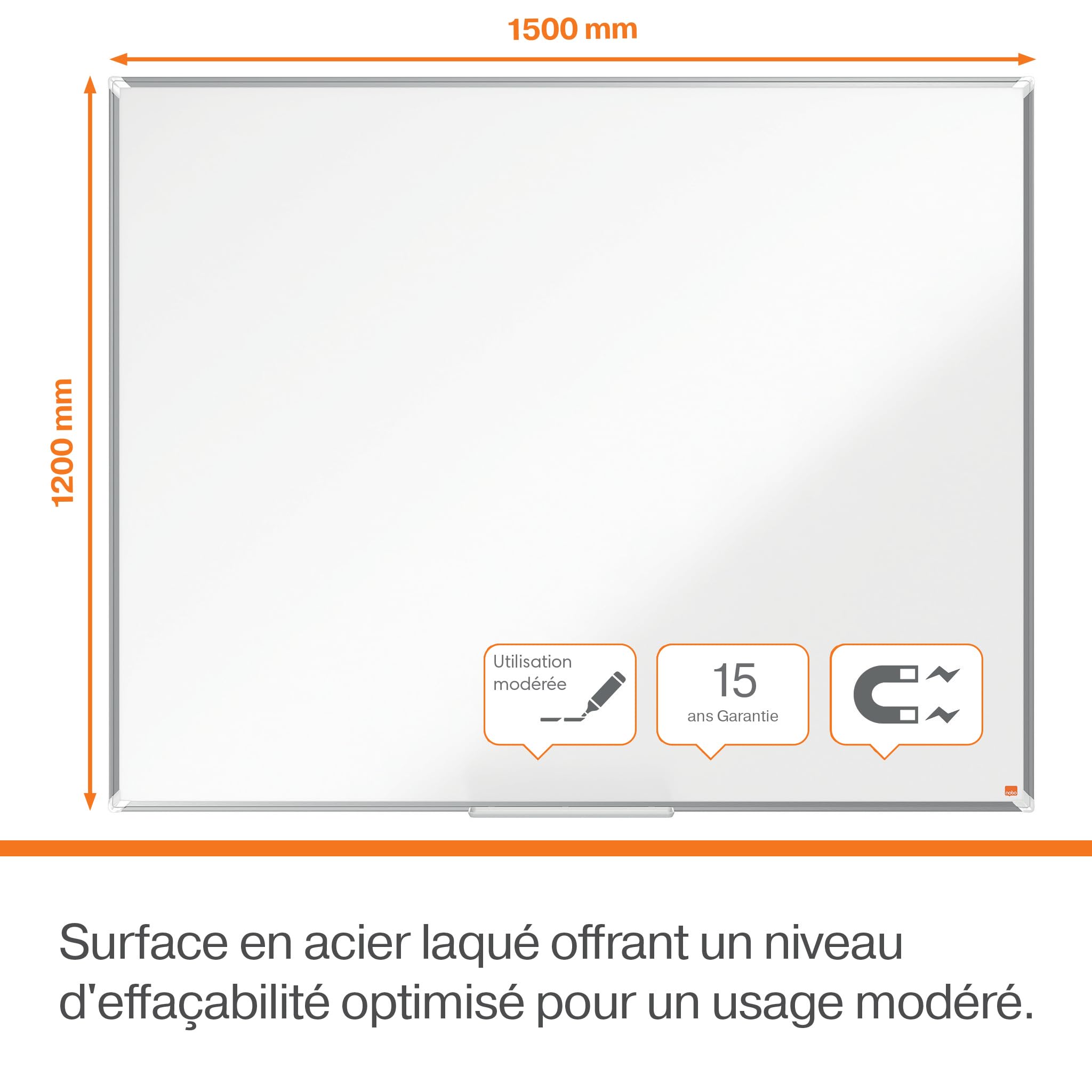 nobo-premium-plus-1915159-tableau-blanc-acier-magn-tique-1500-x-1200-mm-blanc image 3