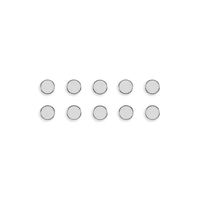 bi-office-maya-lot-de-10-aimants-ronds-30-mm-argent image 1