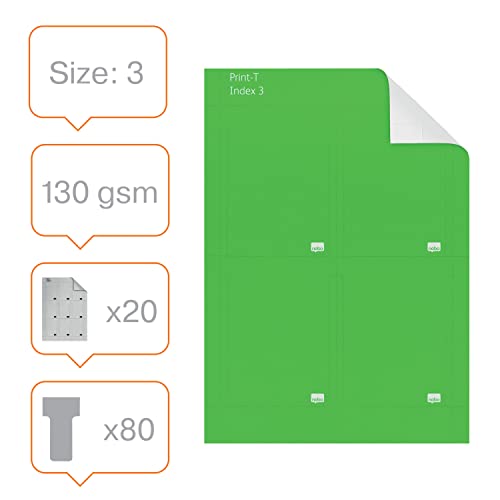 nobo-premium-plus-fiches-t-indice-3-imprimables-a7-vert-20-feuilles image 4
