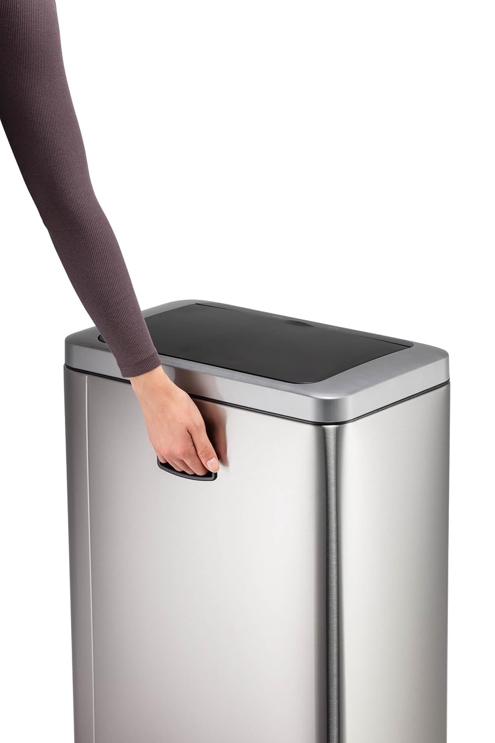 durable-no-touch-duo-poubelle-automatique-2-x-20-l-argent-inox-sans-contact image 5