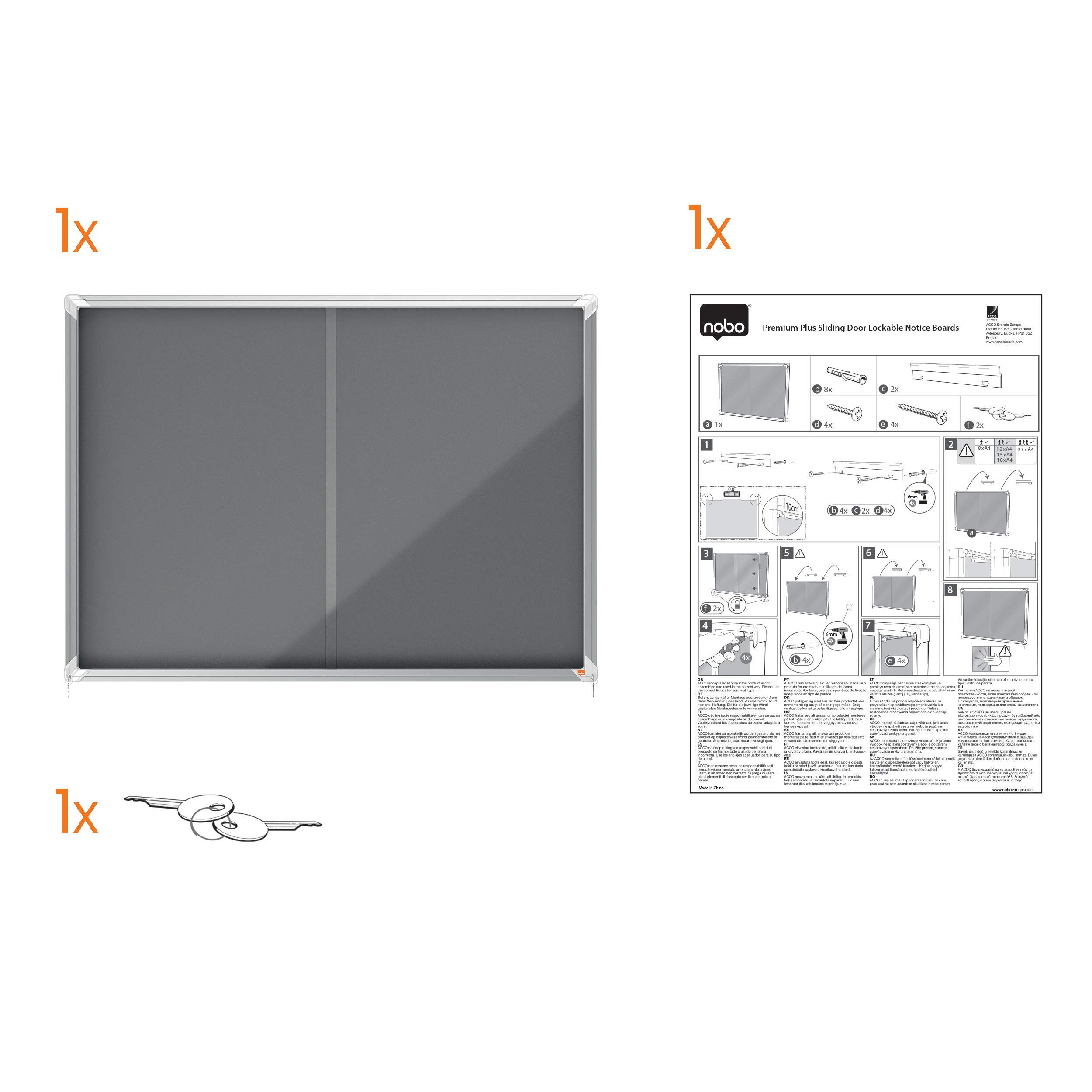 nobo-premium-plus-vitrine-d-int-rieur-8xa4-fond-feutre-gris-922x665mm-porte-coul image 8