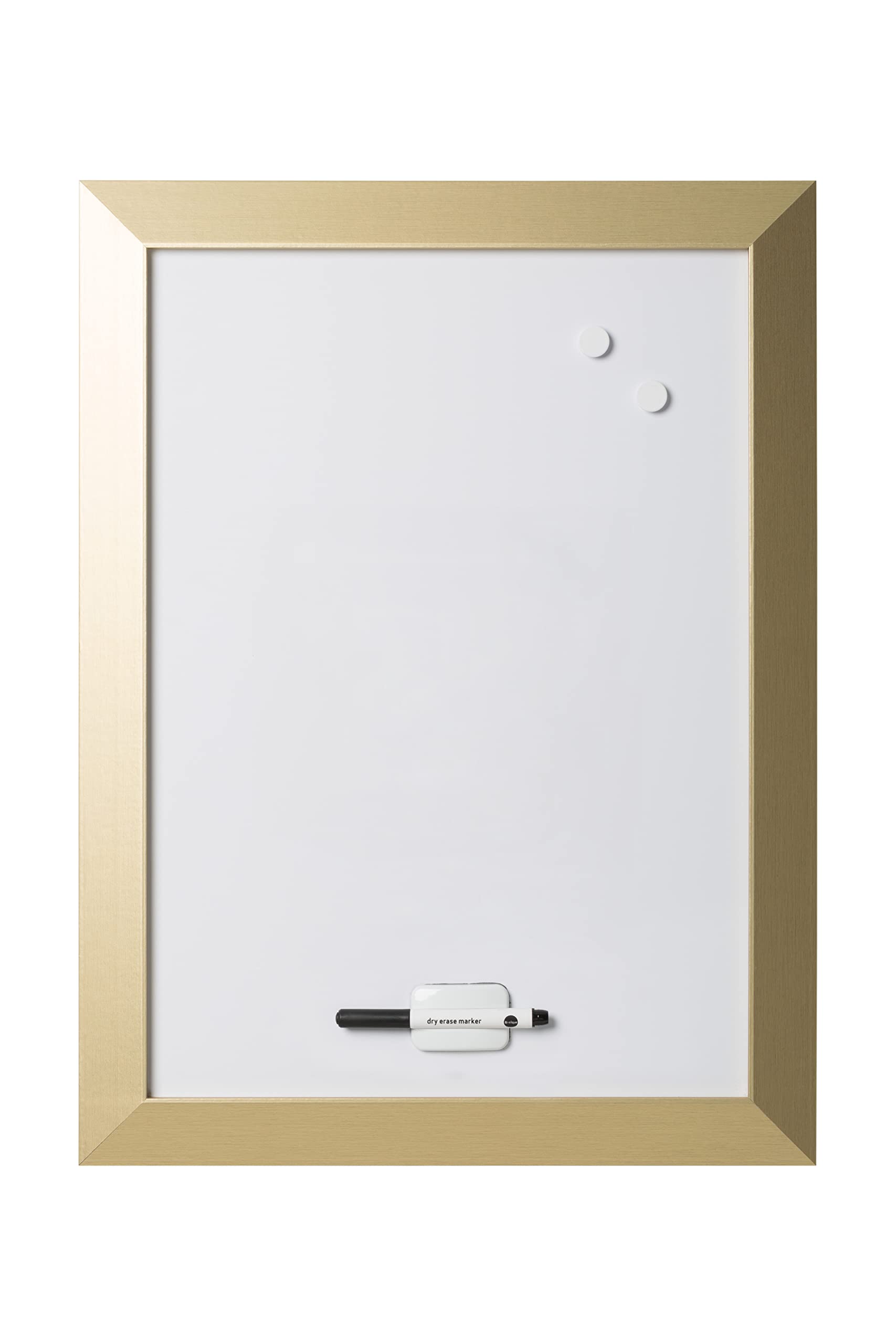 bi-office-kamashi-tableau-blanc-magn-tique-effa-able-60x45cm-cadre-mdf-dor image 2