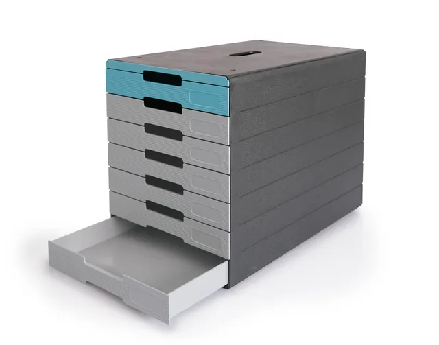 durable-idealbox-pro-7-776306-module-de-classement-7-tiroirs-a4-plastique-recycl image 1