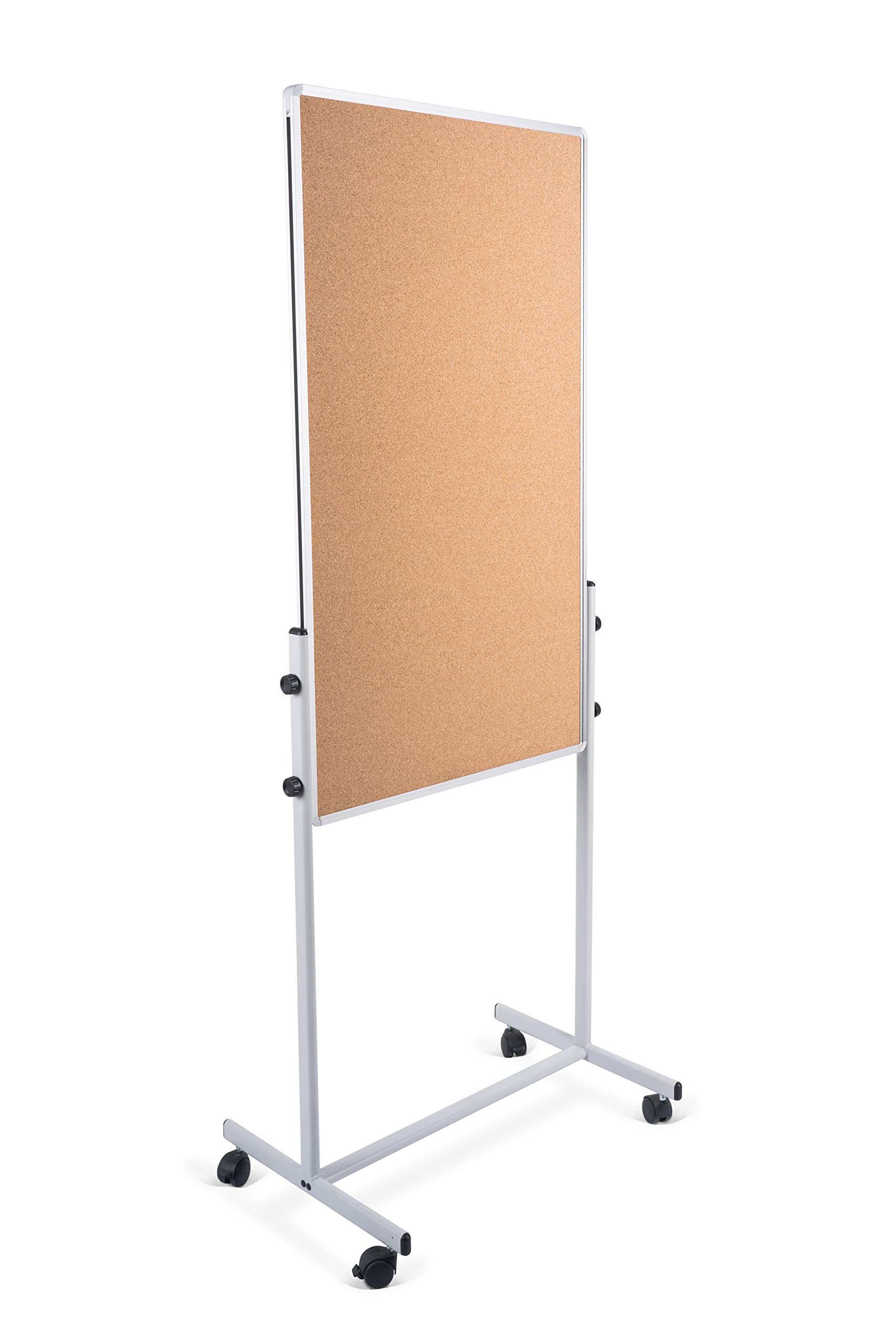 bi-office-duo-chevalet-de-conf-rence-mobile-magn-tique-r-versible-70-x-120-cm-bl image 4