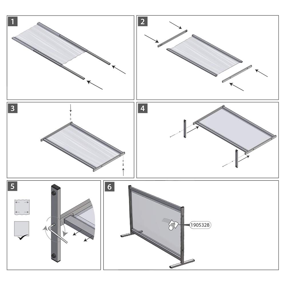 nobo-premium-plus-cran-de-distanciation-sociale-pvc-transparent-1470x860-mm-s-pa image 7