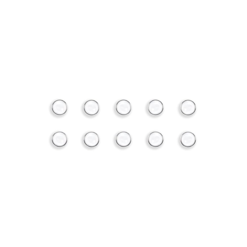 bi-office-lot-de-10-aimants-ronds-argent-pour-tableau-blanc image 1