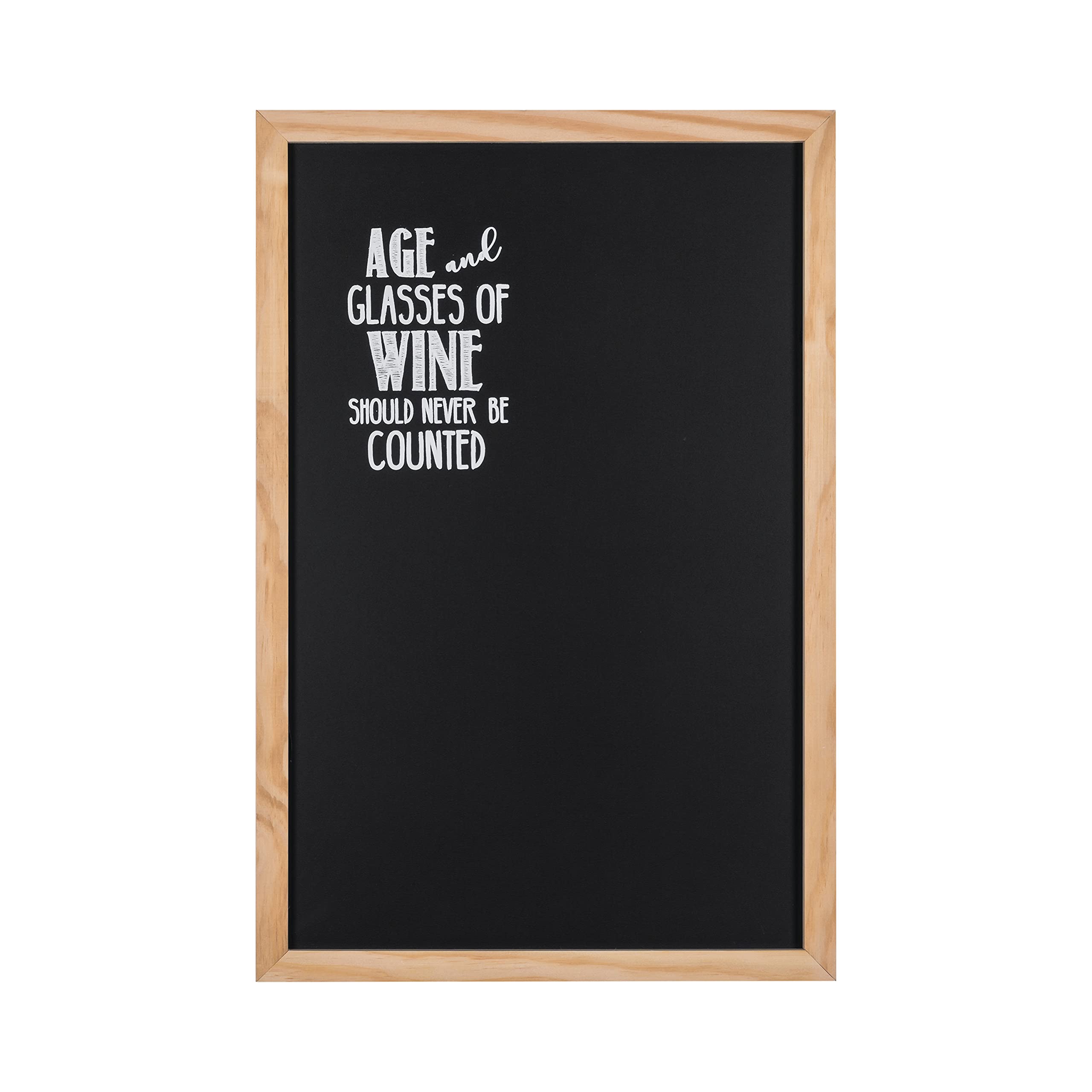 bi-office-design-tableau-noir-craie-vino-40-x-60-cm-cadre-pin image 1