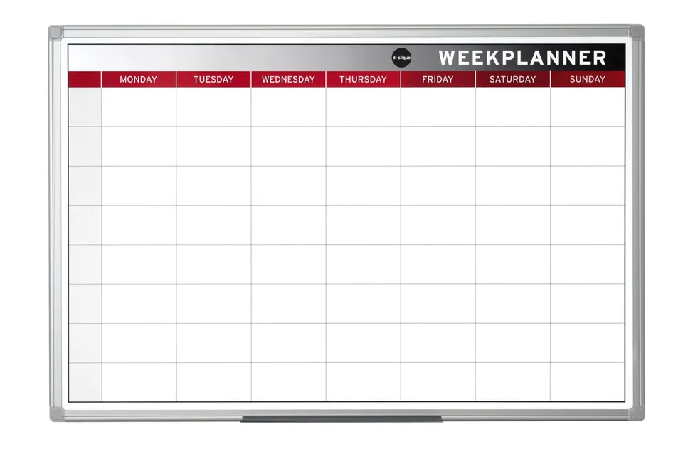 bi-office-earth-tableau-planning-magn-tique-hebdomadaire-90-x-60-cm-cadre-alumin image 1